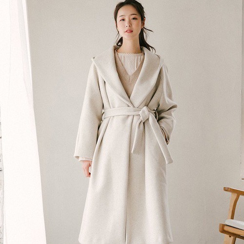 ウールコート レディース フード付きコート ポンチョ ケープ アウター ジャケット ベルト付き おしゃれ 長袖 テーラードコート ミッドレングス ウールコート レディース フード付きコート ポンチョ