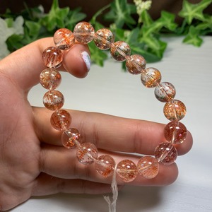 オレンジレピドクロサイトインクォーツ・ブレスレット