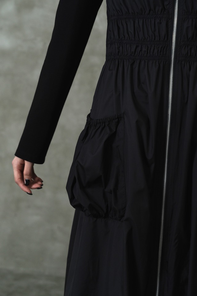 Gather layered dress