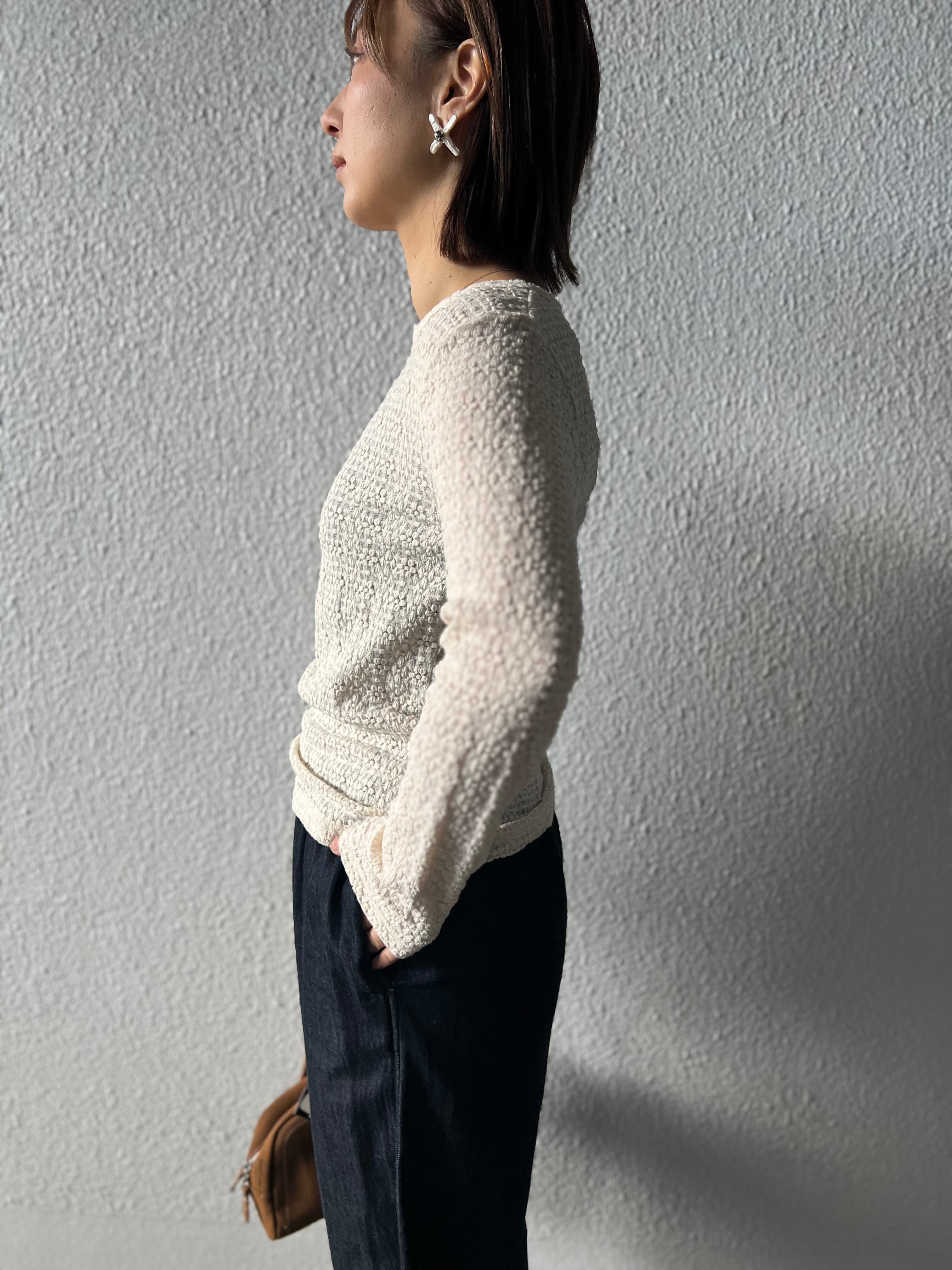 【LEMELANGE】レースヘンリーネックTee 8611002