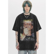 VINTAGE ストリート  Smoking Boy Tシャツ T134
