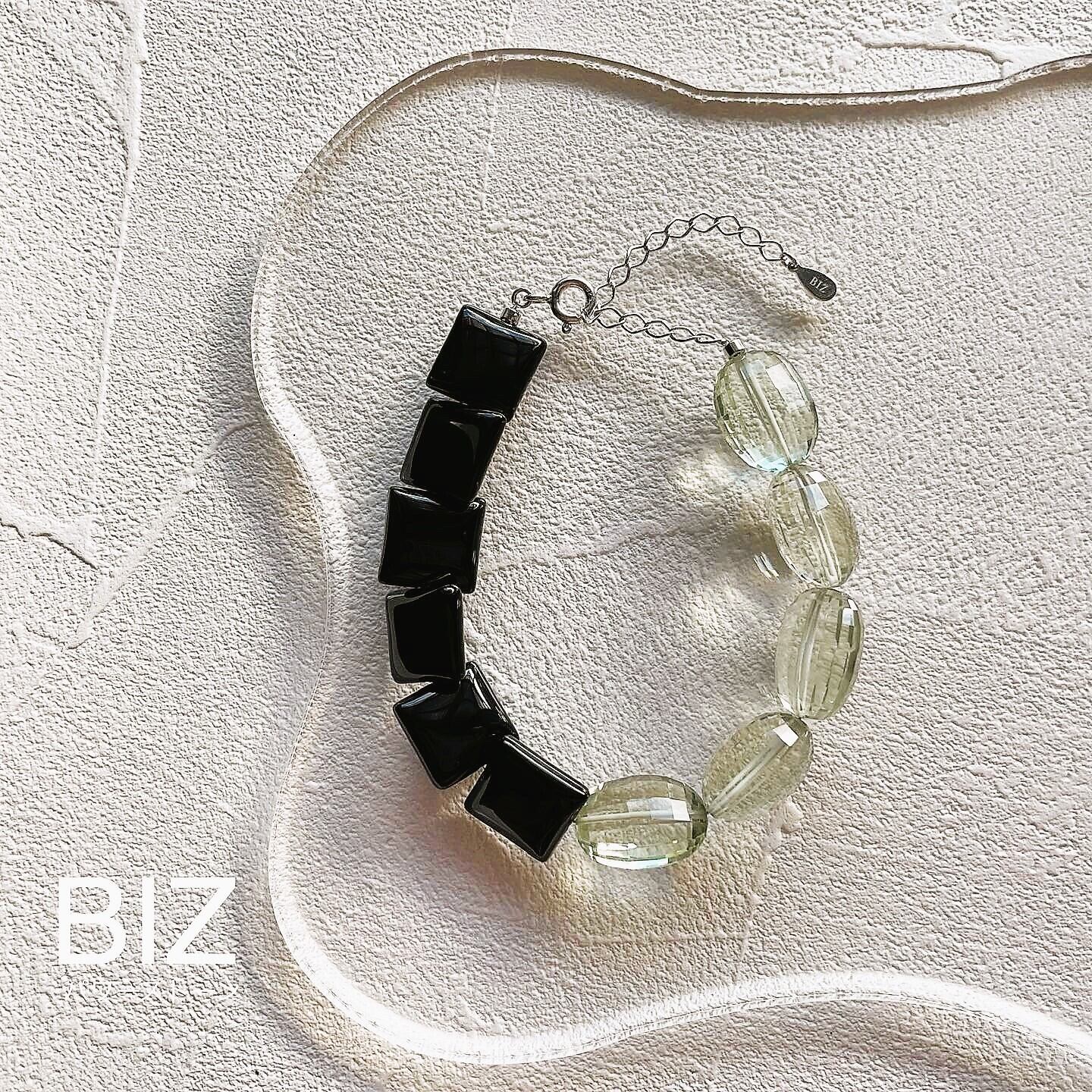 Black Onyx & Green Amethyst(ブラックオニキス・グリーンアメジスト)