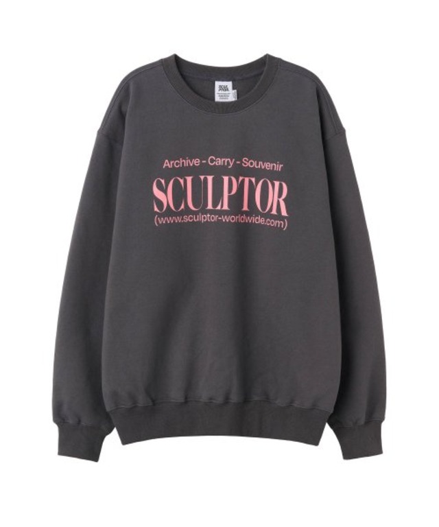 [SCULPTOR] Classic Logo Sweatshirt Charcoal