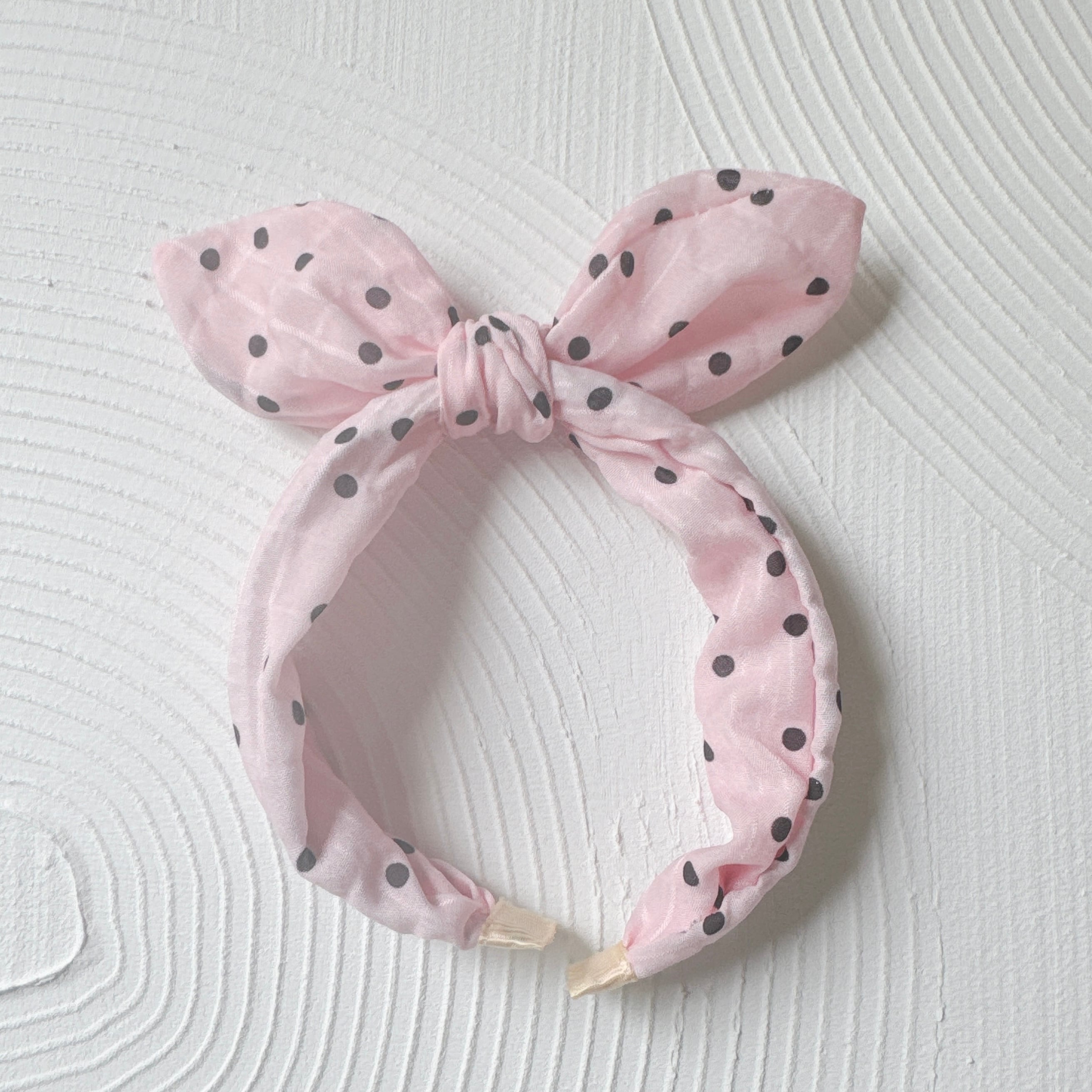 ドット柄大きなおリボン撮影用カチューシャ