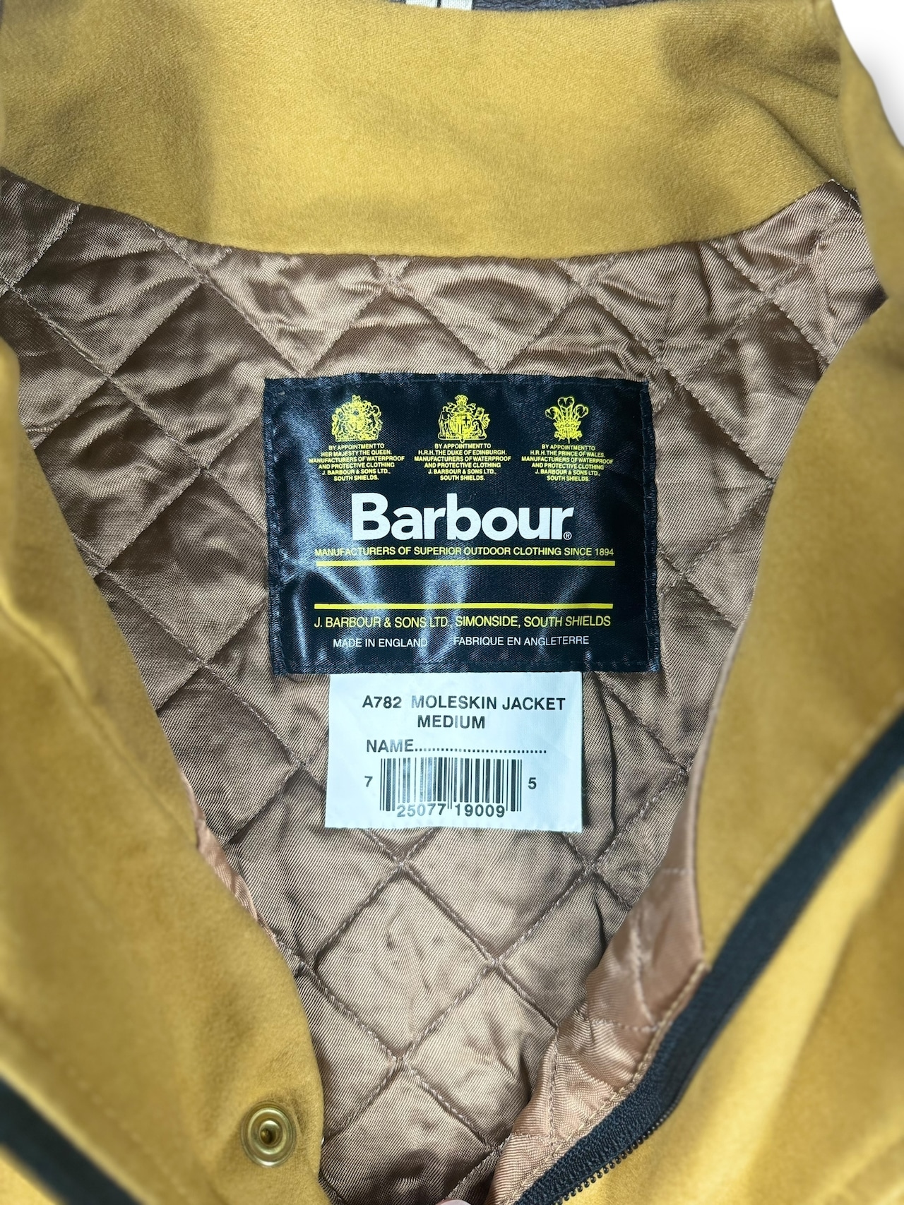 90s Barbour Moleskin Jacket