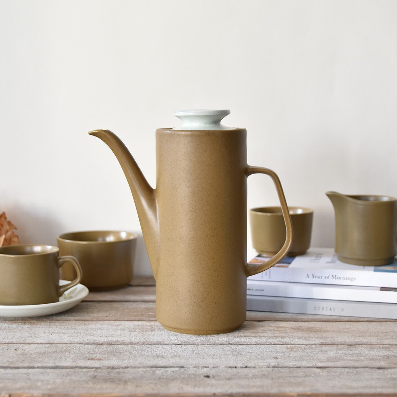 イギリス　ヴィンテージ　英国　コーヒーポットカップセット　J&G Meakin J&G ミーキン チューリップタイム コーヒーポット / J&G Meakin