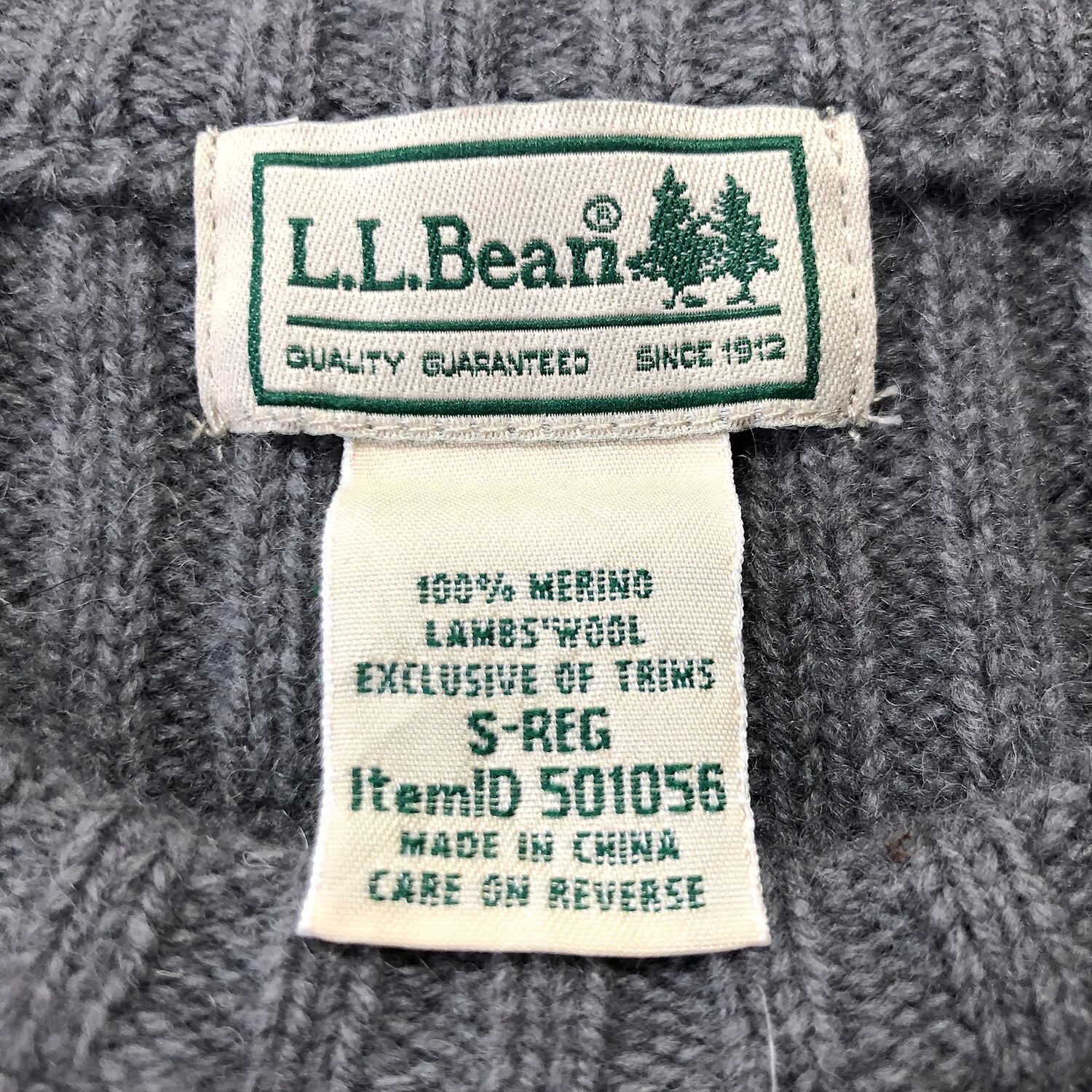 L.L.Bean メリノ ラムウールニット ミリタリー コマンド セーター