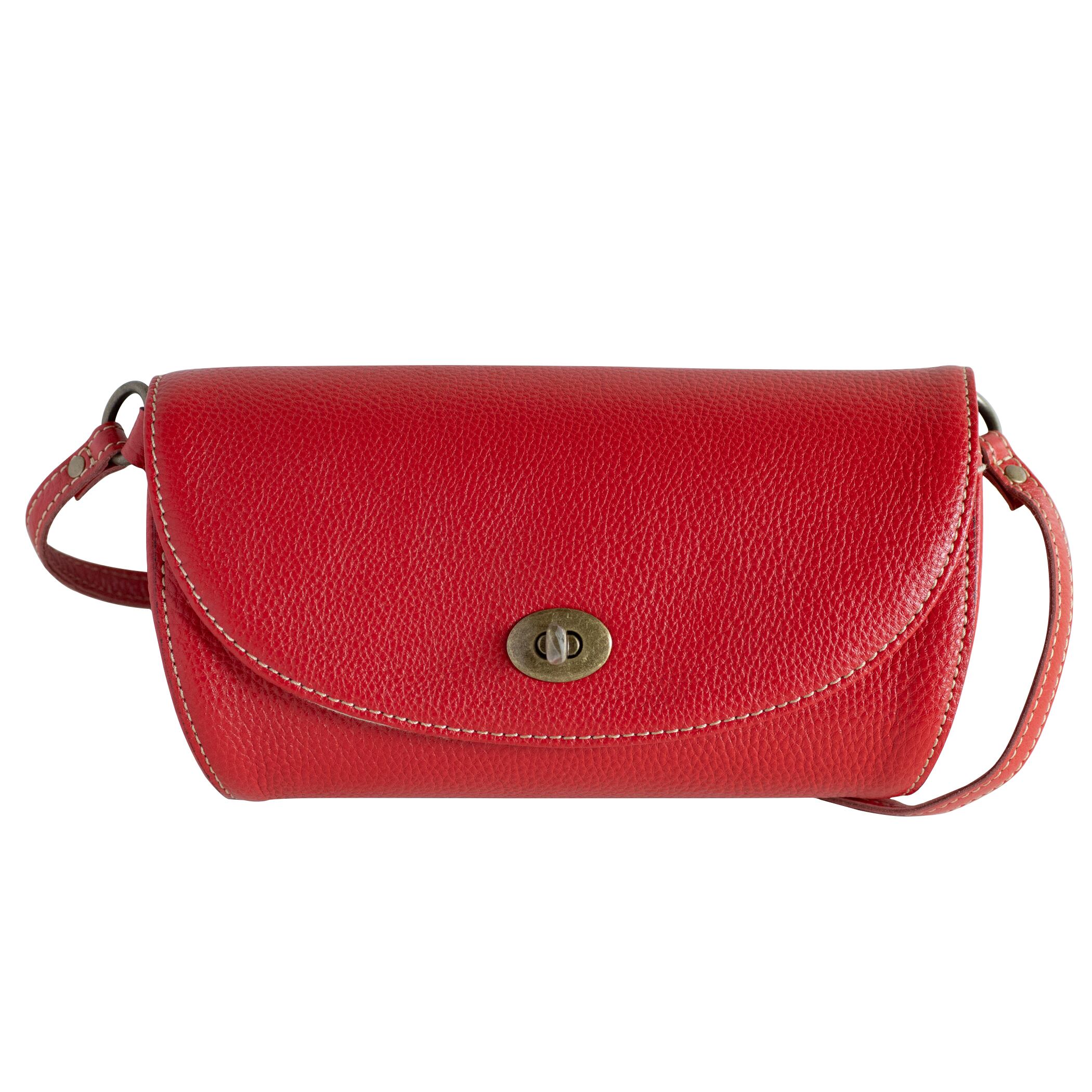 フラップ型ショルダーバッグ (グロスシュリンクレザー) 【ak