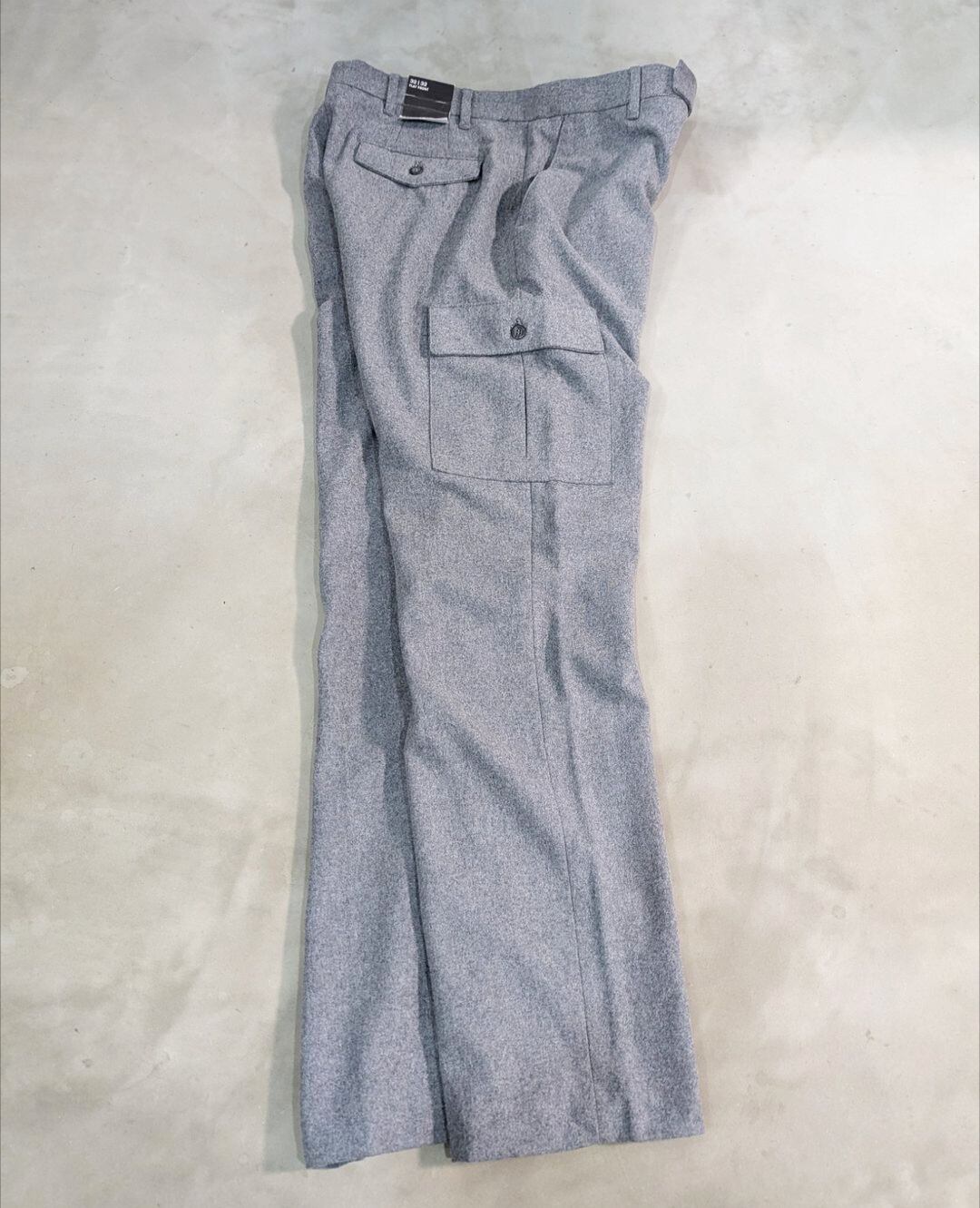 90s dead stock "claiborne" wool cargo slacks pant 小岩店