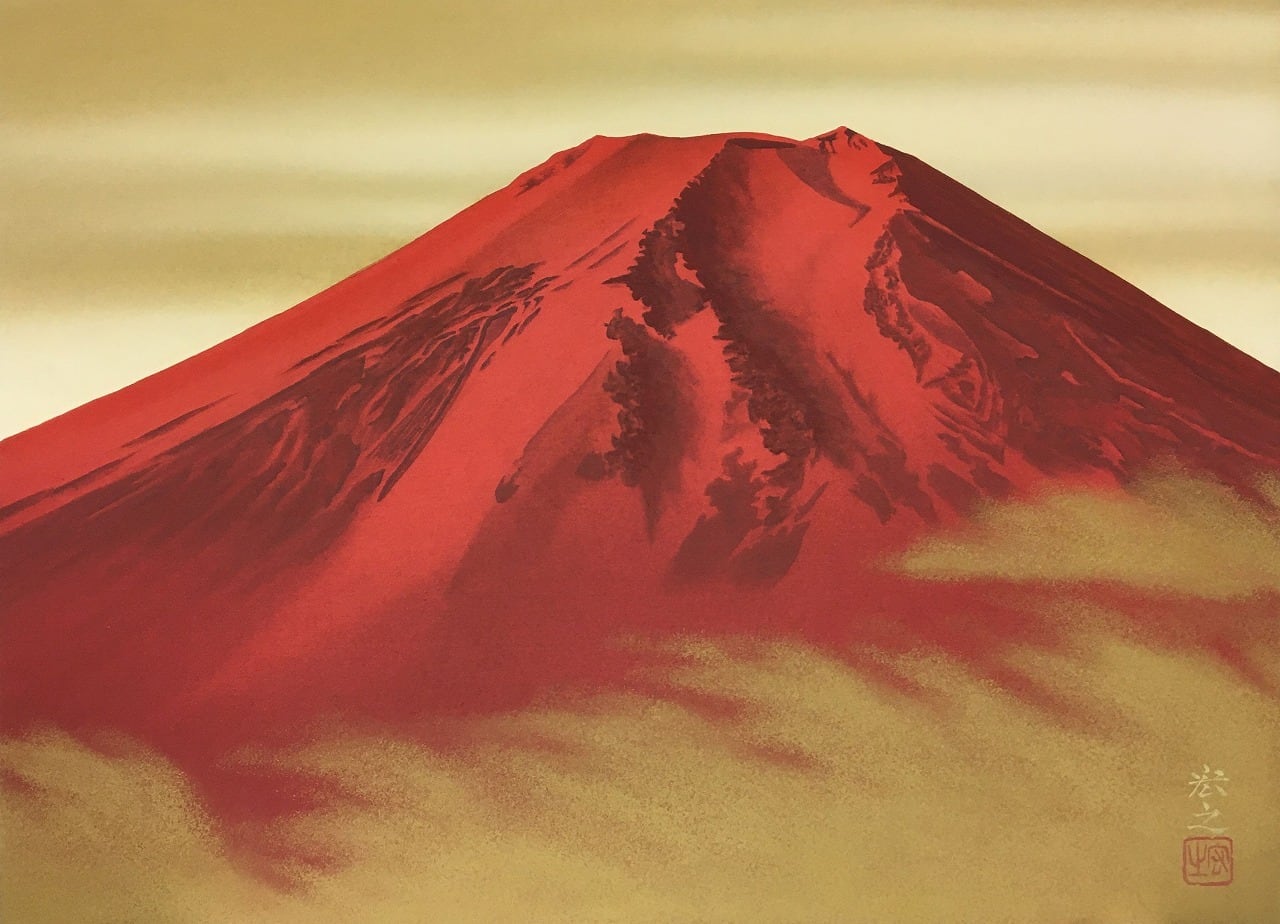 赤富士