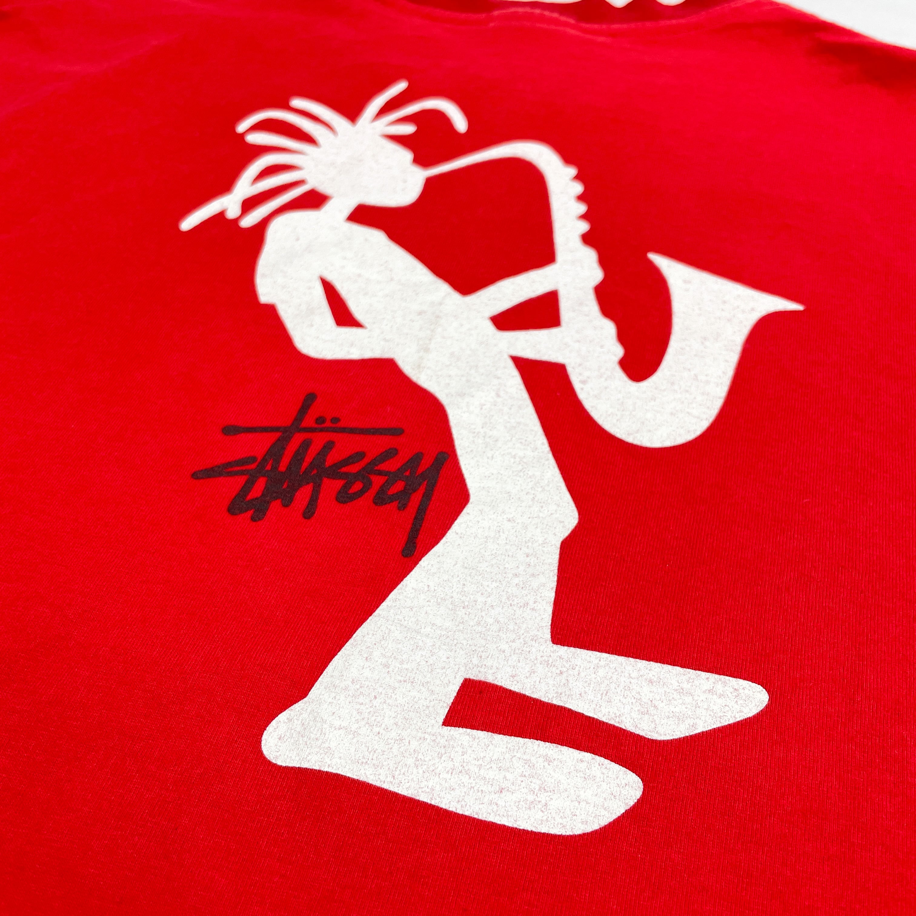 STUSSY ステューシー　シャドーマン　カモフラ　Tシャツ　ブラック