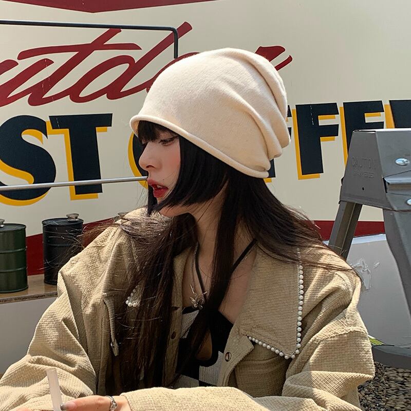 オータムウィンターホワイト薄手 帽子 秋物 冬物 ブラック・アイド・ピーズ60516505520