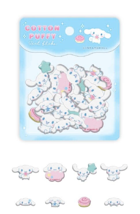 サンリオキャラクターズ コットンパフィーシールフレーク