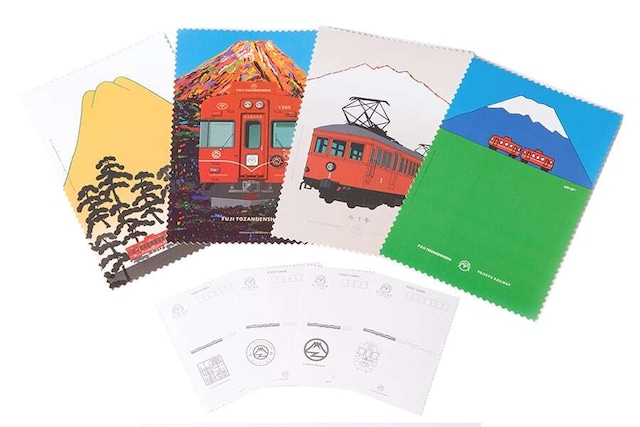 富士登山電車　ポストカード4枚組