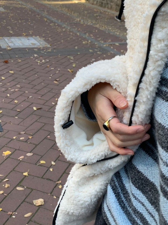 (予約) signature / Howa fleece jumper 2color