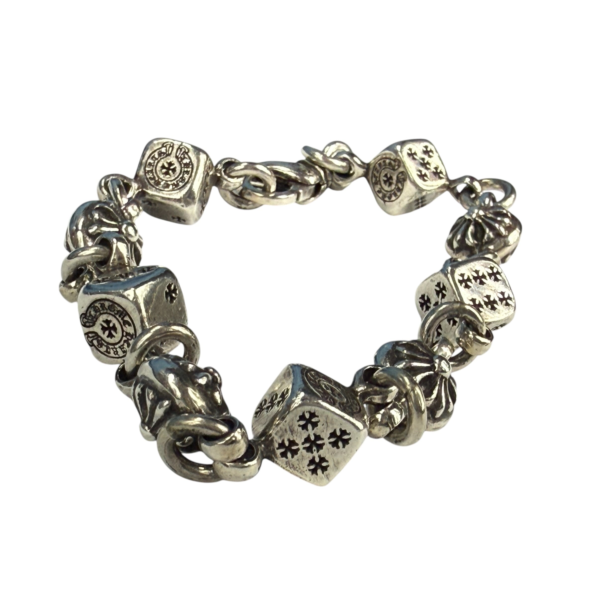 【正規品】CHROME HEARTS　クロムハーツ 　ダイスクロスボールブレス CHROME HEARTS】クロムハーツ 