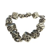 【CHROME HEARTS】クロムハーツ "ダイス＆クロスボール" ブレスレット