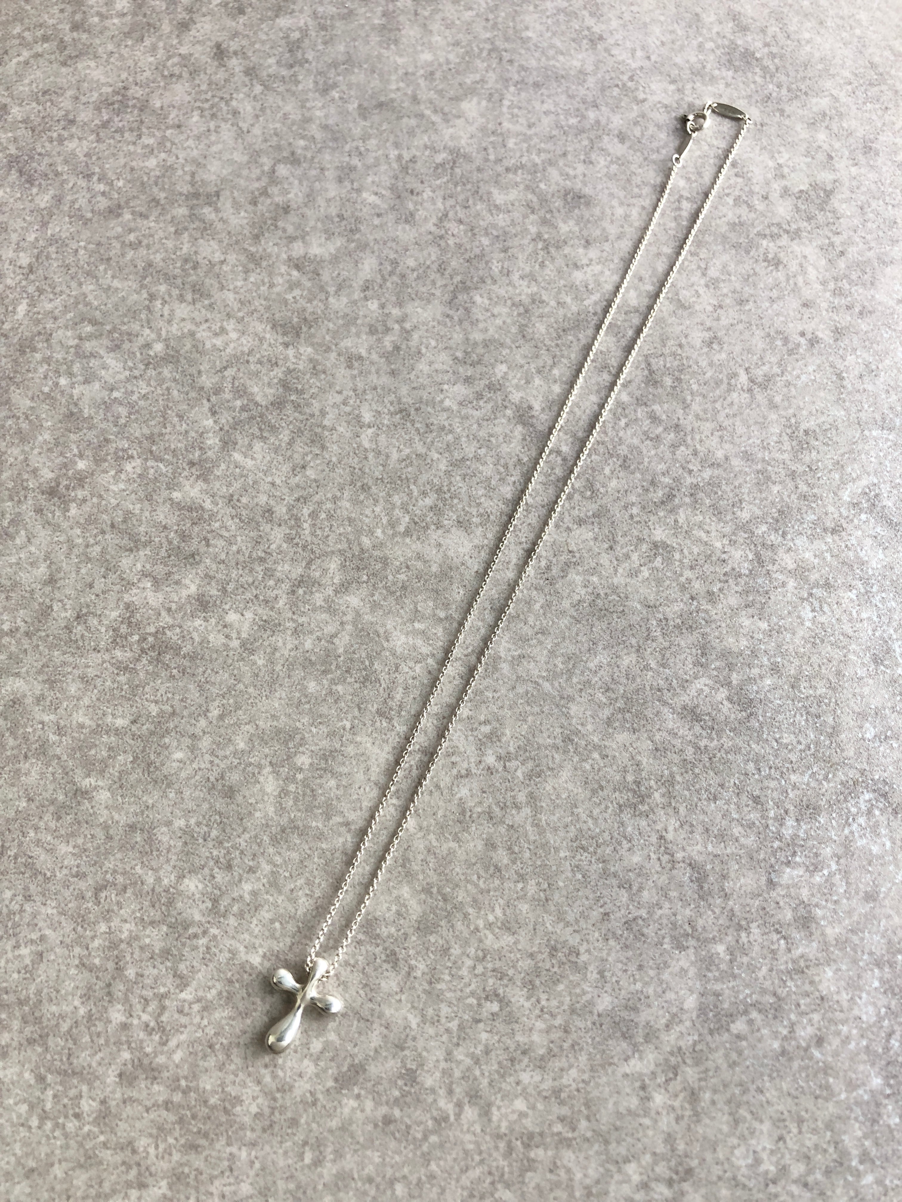 Tiffany & Co. ティファニー ネックレス シルバー クロス 925 vintage