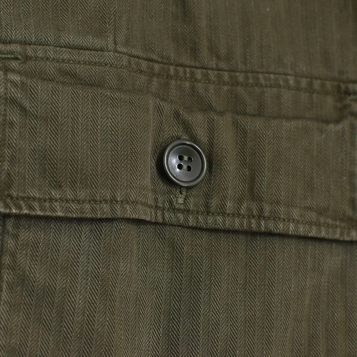 60s KL 1967 オランダ軍 HBT ヘリンボーンツイル フィールド シャツ