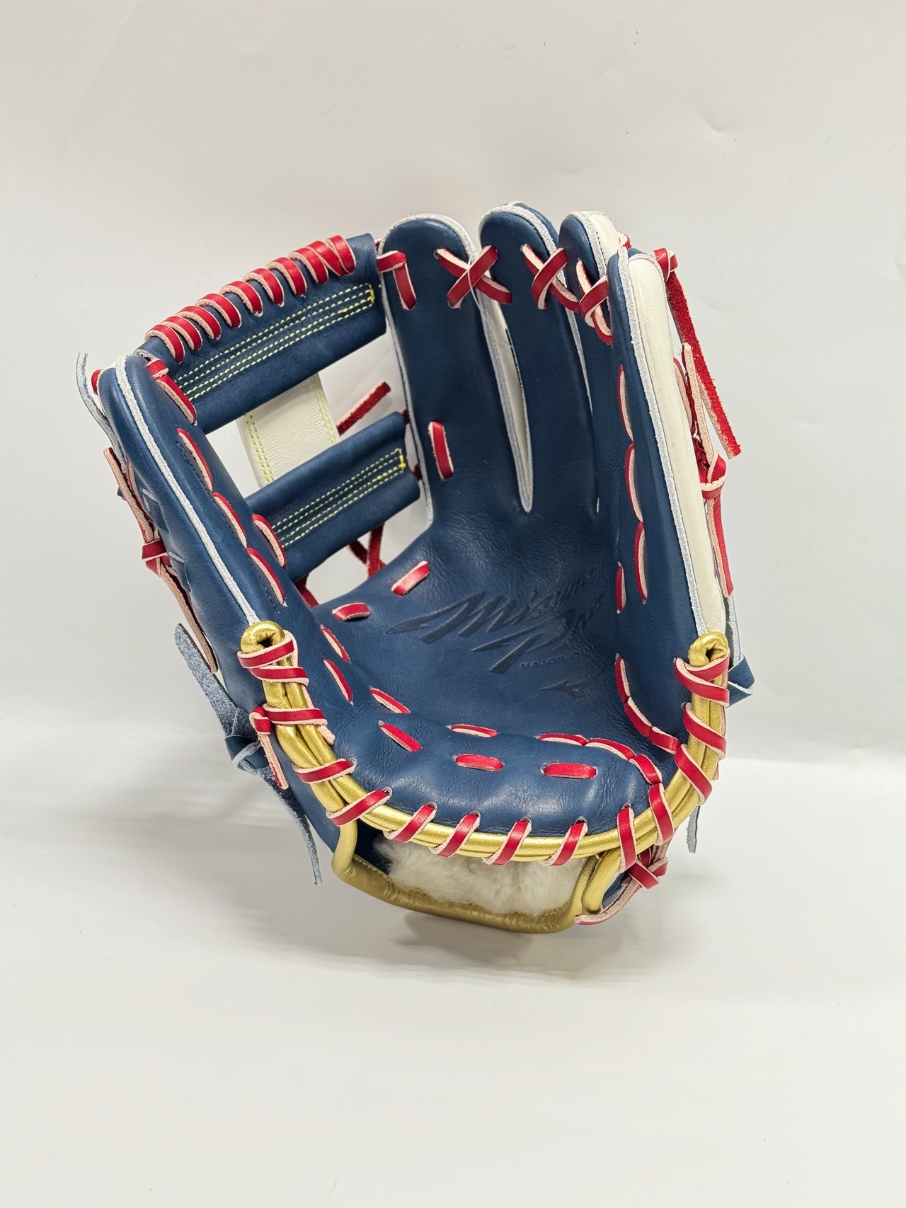 MIZUNO PRO-ミズノプロ　2026年勝色コレクション　内野手モデル　Dブルー×シルバー/レッド・画像5