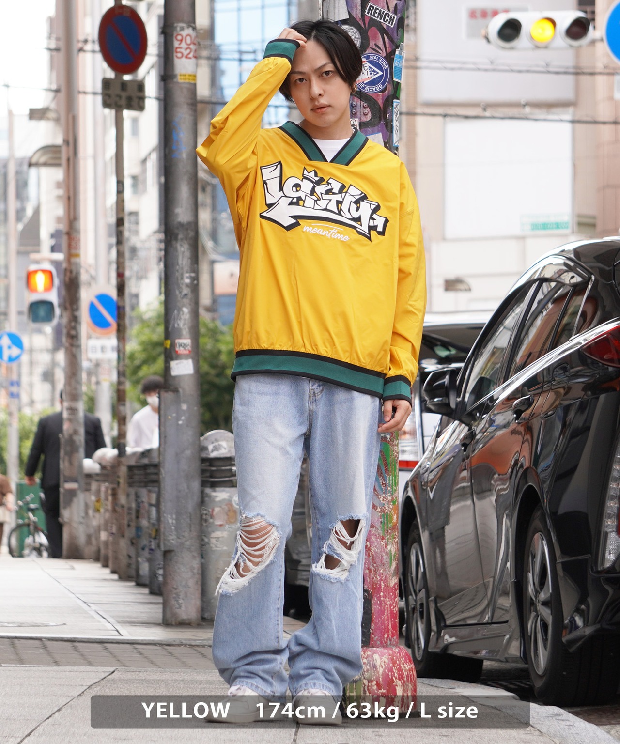 \SALE/◆ホワイトロゴ グラフィティ プルオーバー◆br-90122