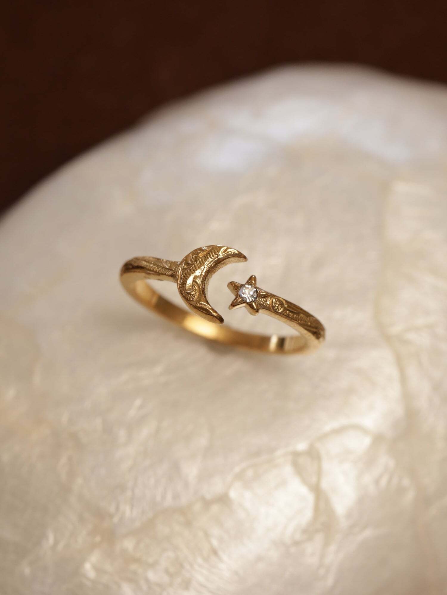 316L hawaiian moon & star ring #r26 | rani