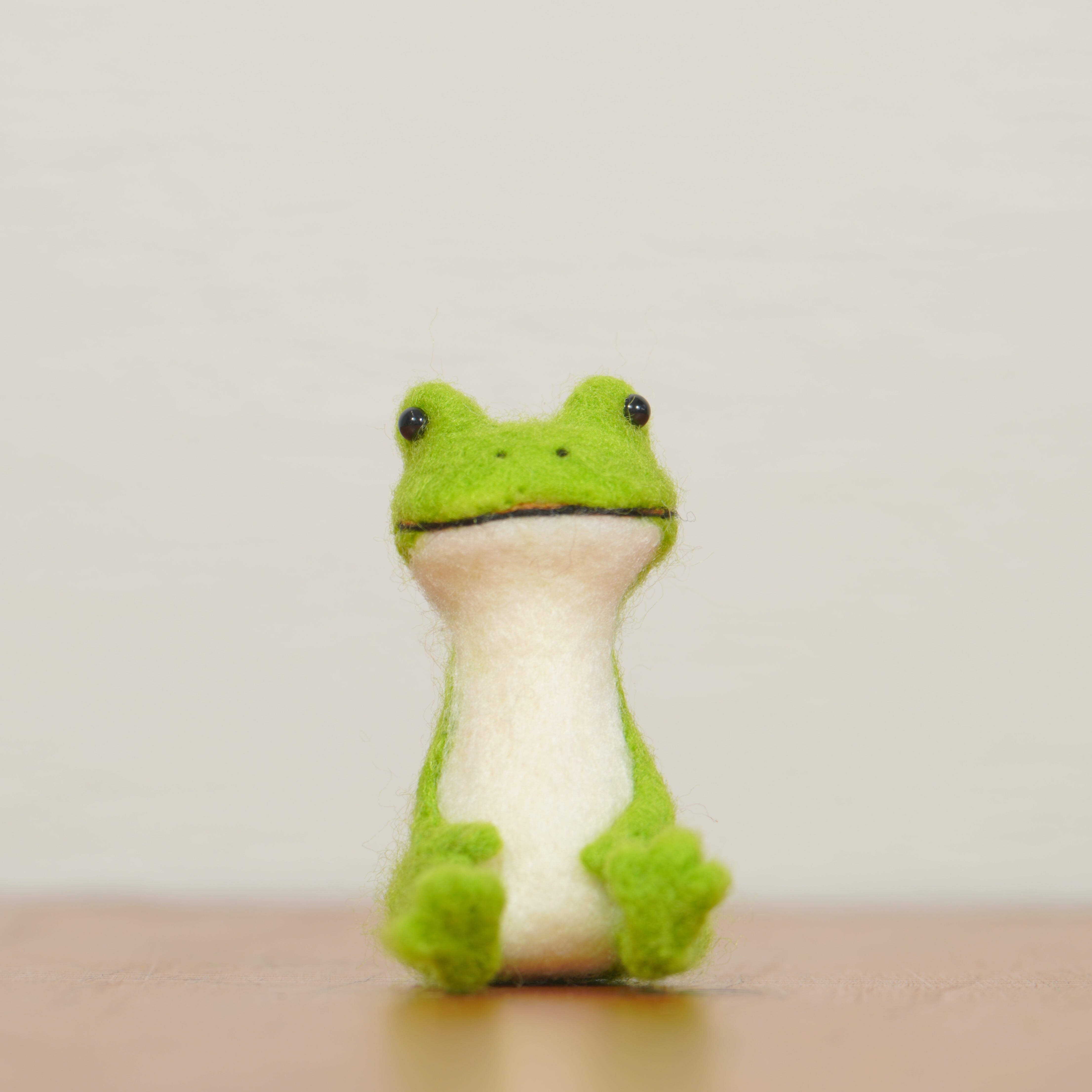羊毛フェルト カエル 置物 | トイロ｜水引・羊毛フェルト