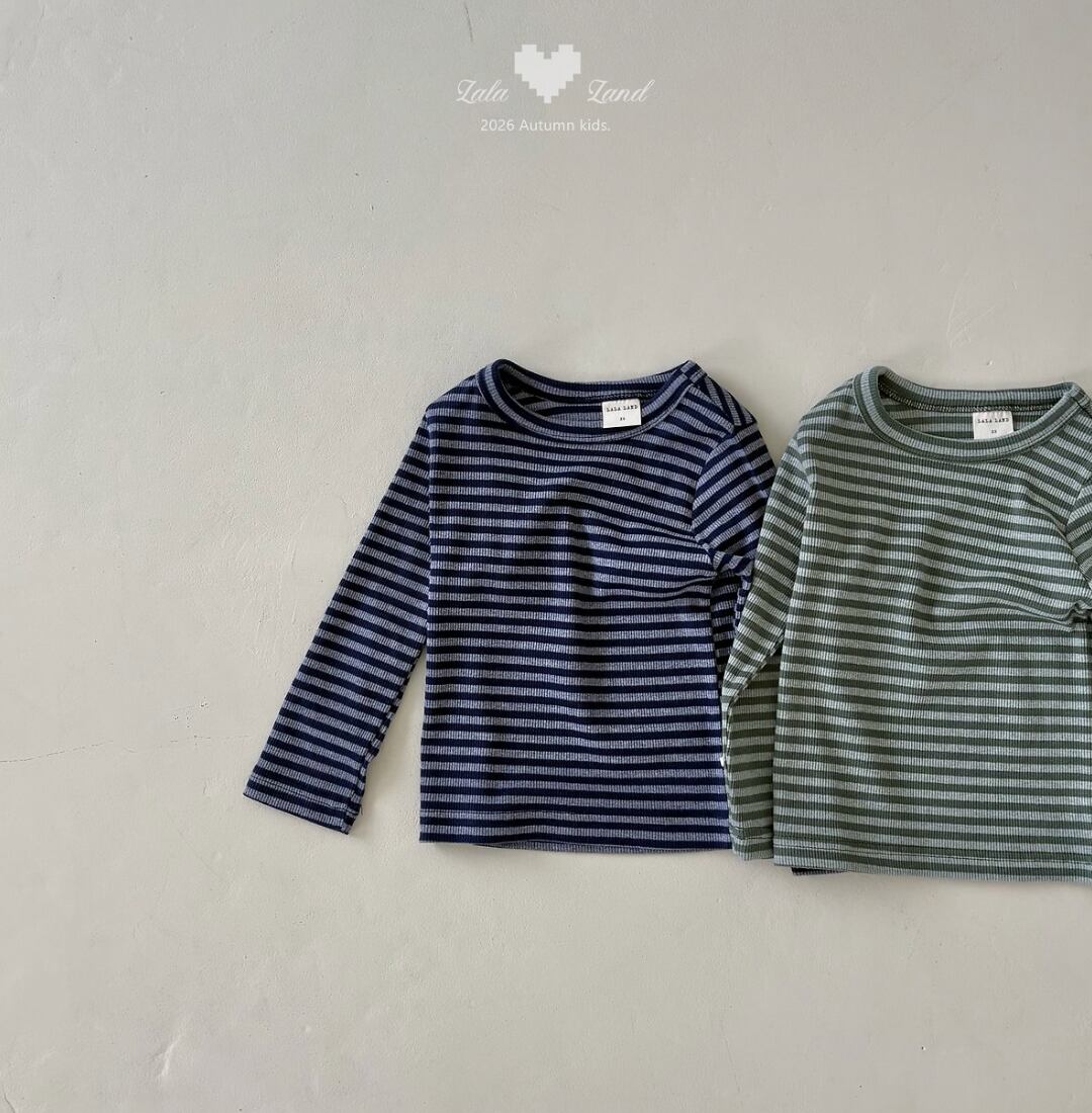 送料無料【予約】/ ミューズストライプTシャツ /lalaland
