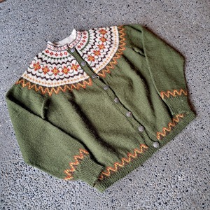 50's~60's ノルウェー製 メタルボタンカーディガン used [312086]