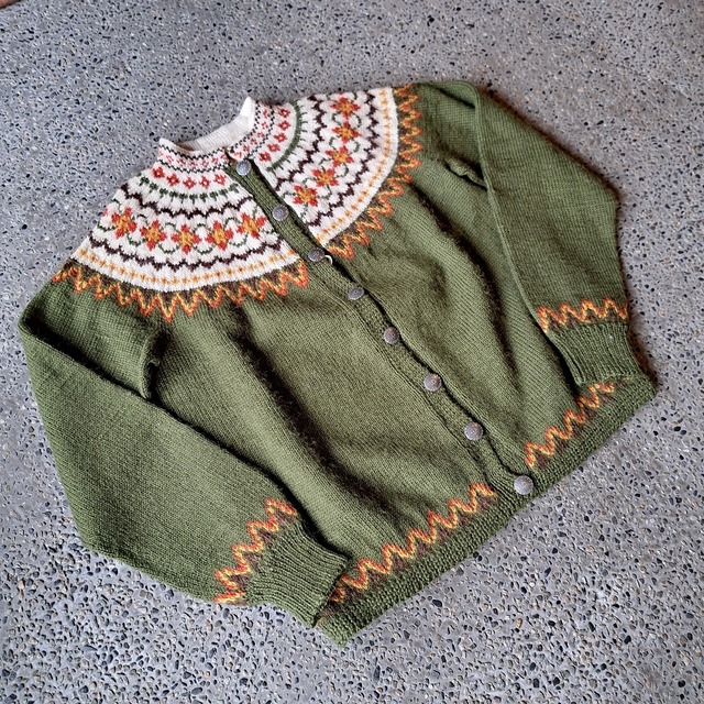 50's~60's ノルウェー製 メタルボタンカーディガン used [312086]