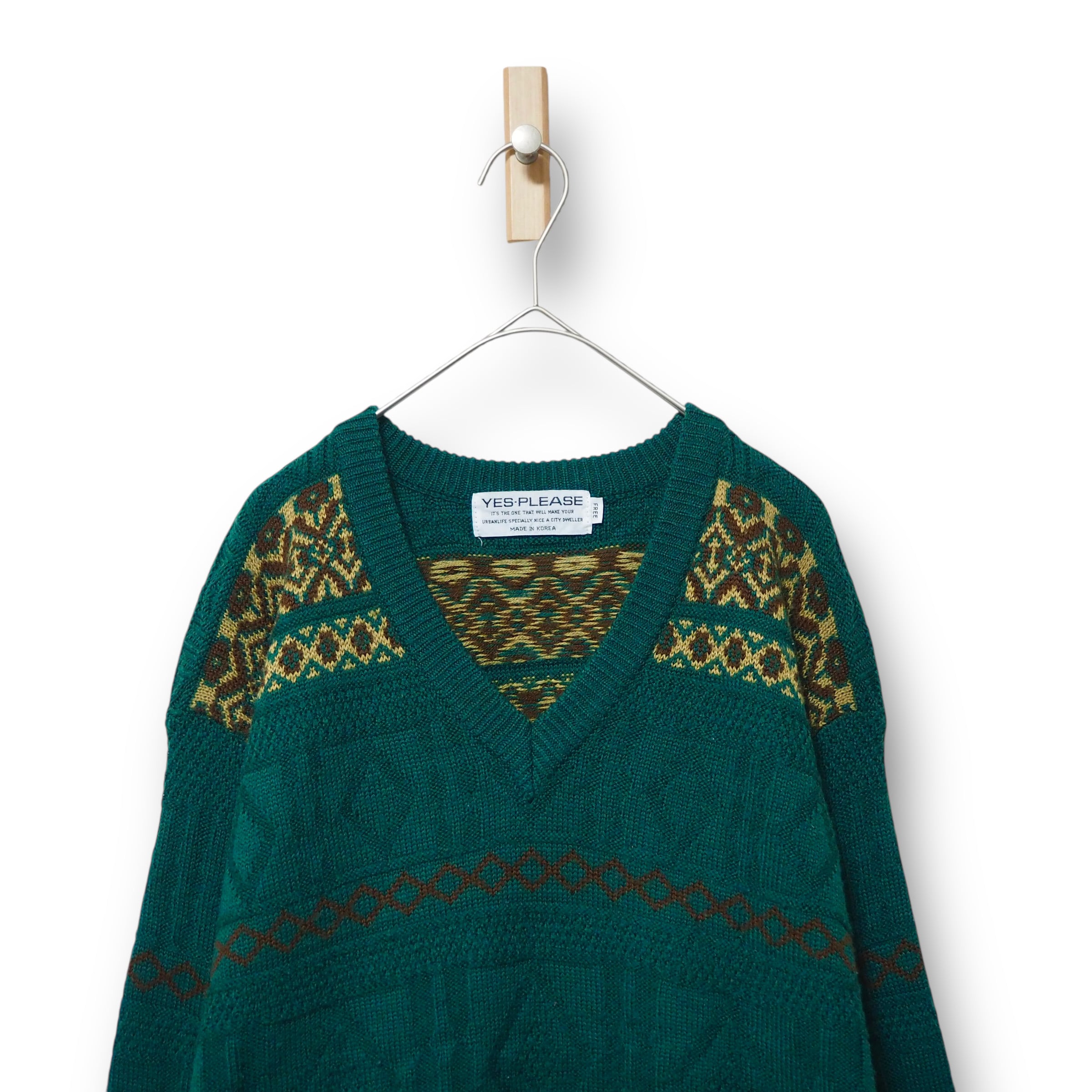 【VINTAGE】Vネックニット