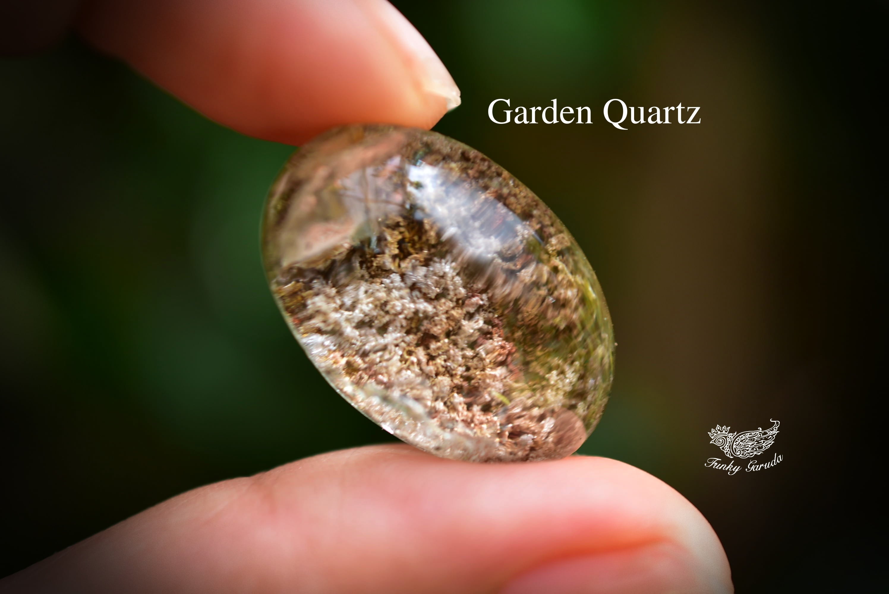 小さなお花☆ガーデンクォーツ s494 | Funky garuda Stone (ファンキー