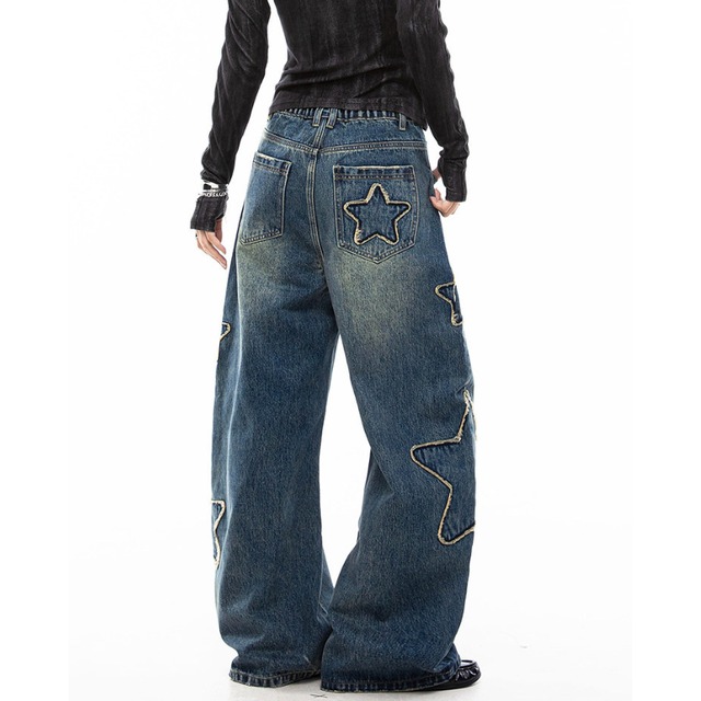 side star design denim　サイドスターデザインデニム　J1629
