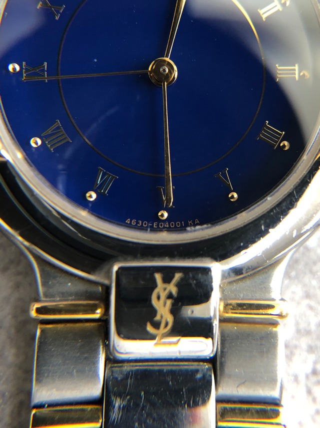 Yves Saint Laurent イヴ・サンローラン 腕時計 シルバー YSL ローマ ステンレススチール 4630-E63441 vintage ヴィンテージ オールド xg3wb2