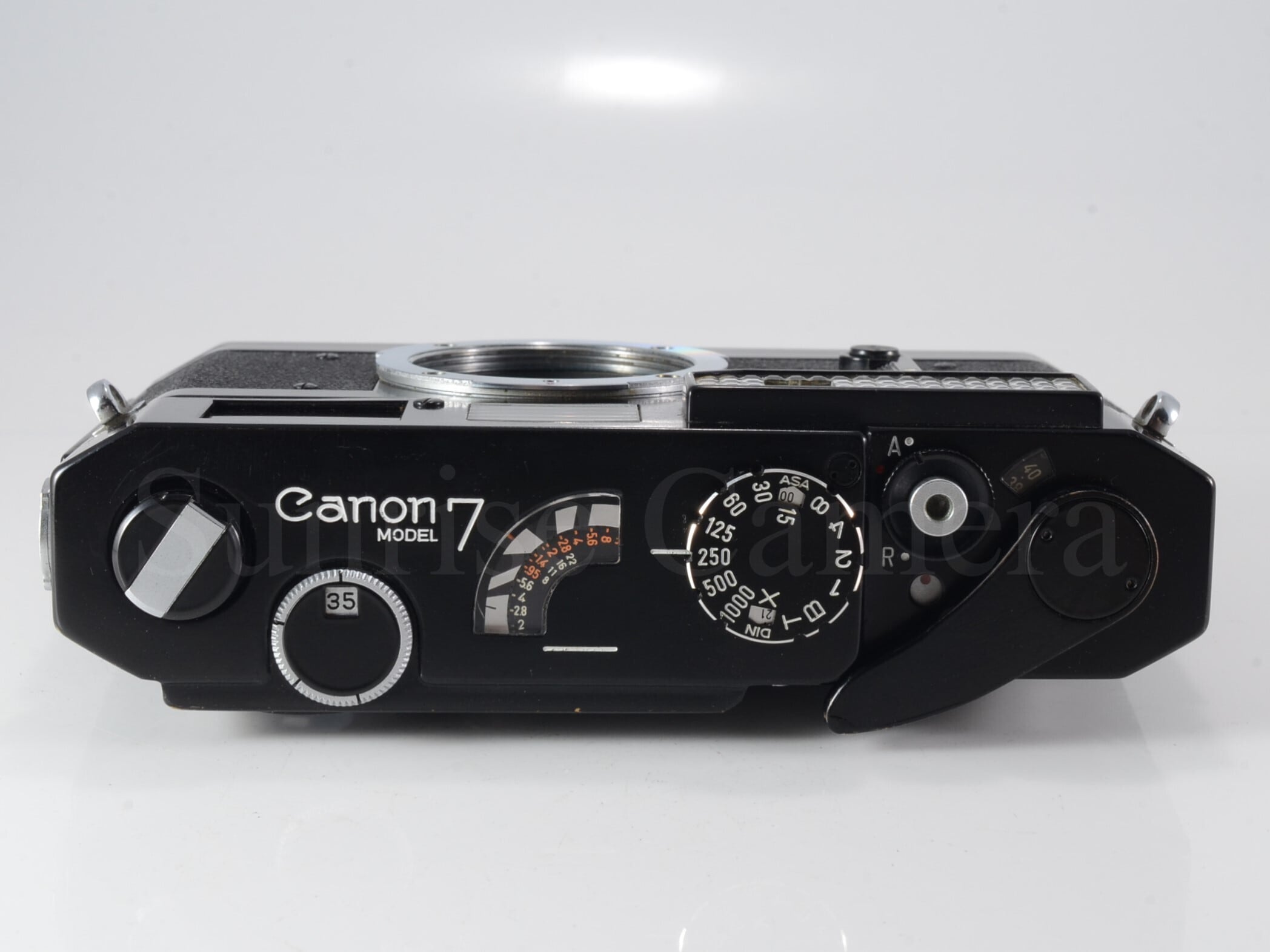 Canon MODEL 7 ブラックボディ 整備済 革ケース付 キヤノン (55679