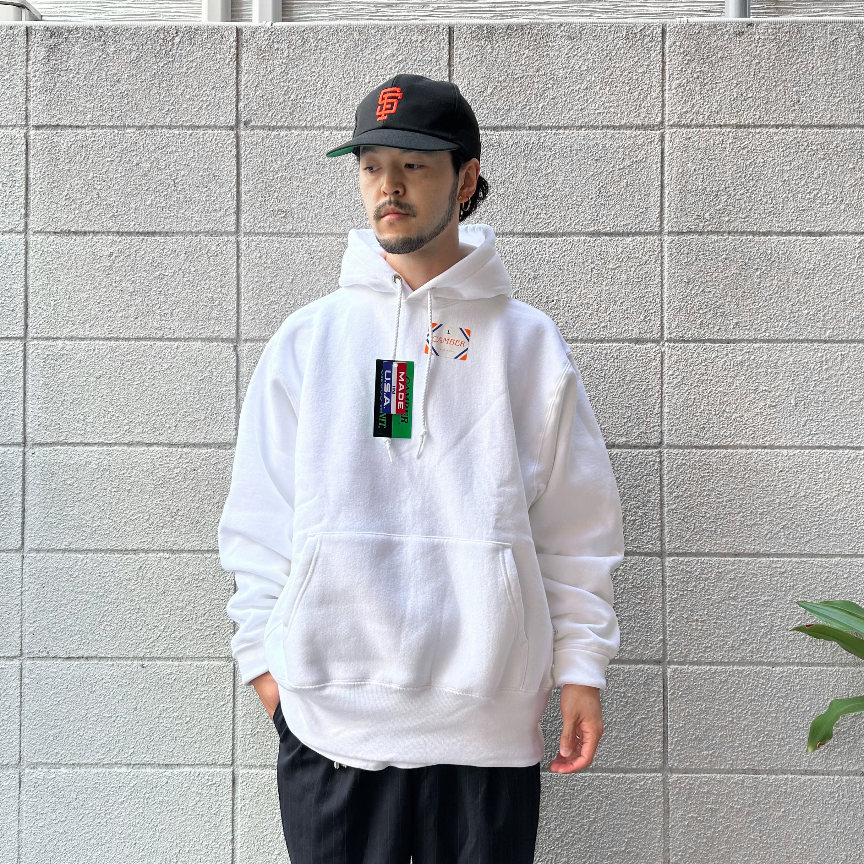 CAMBER / #232 CROSS KNIT Pullover Hooded Sweat Shirt M L (キャンバー クロスニット パーカー  フーディー スウェット)