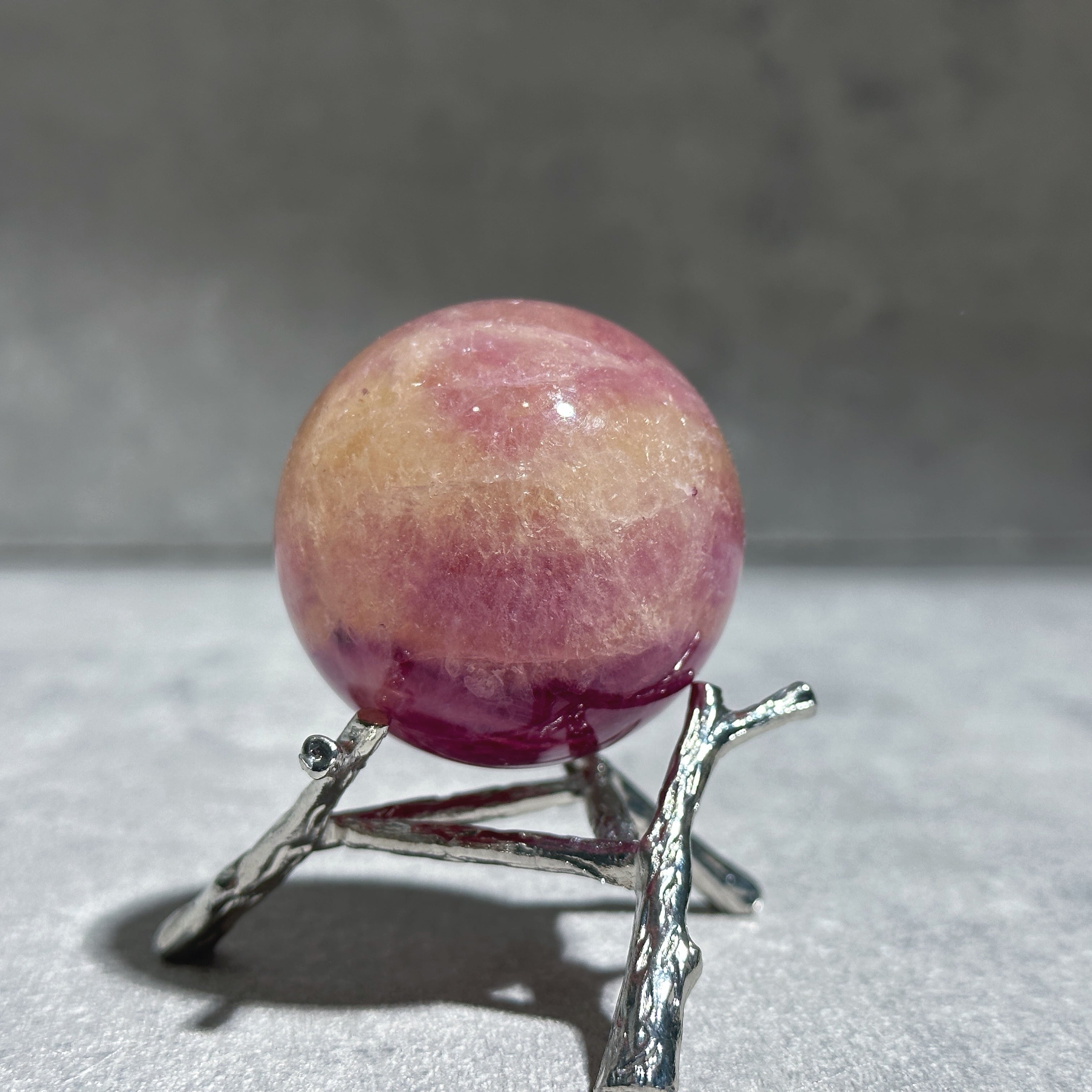 パープルフローライト スフィア（丸玉）13◇Purple Fluorite Sphere