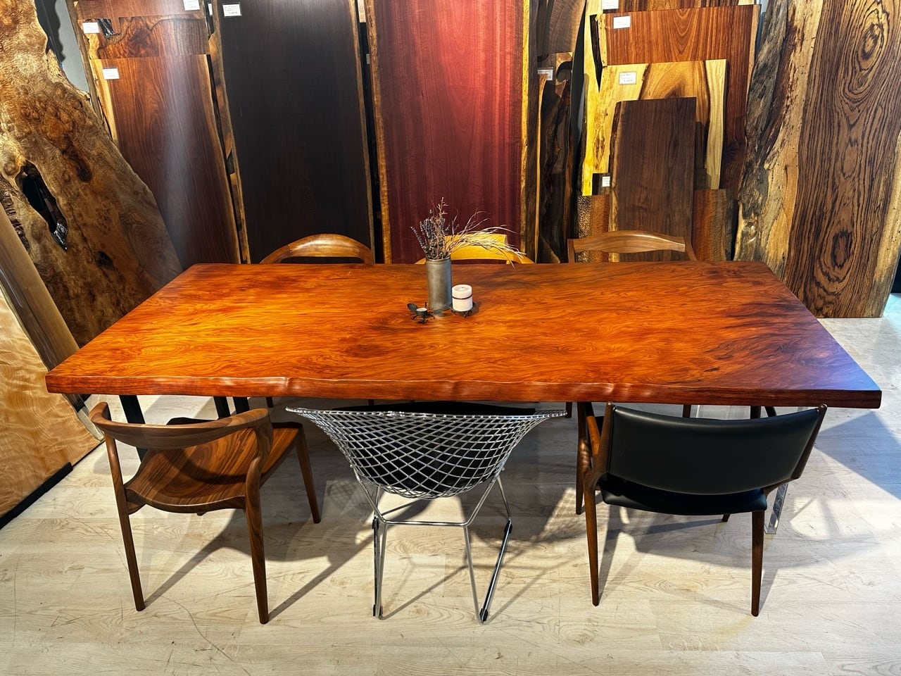 Premium】レッドウッド_2430×1000×60_青山店_テーブル天板/一枚板