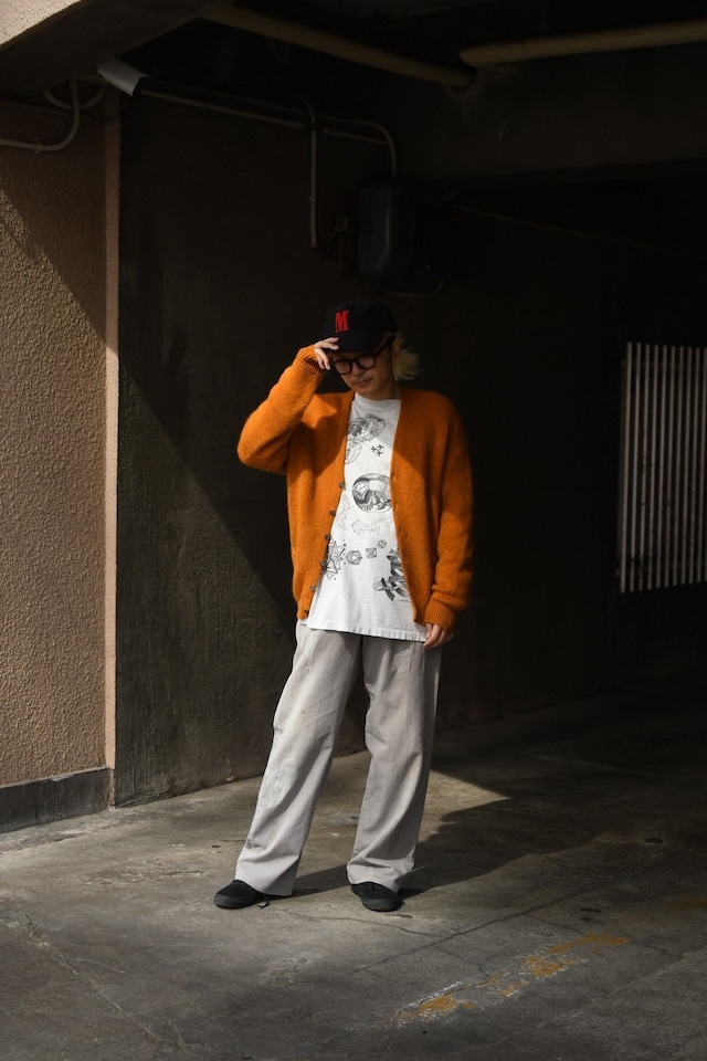 OK／60's "NATIONAL" mohair knit cardigan