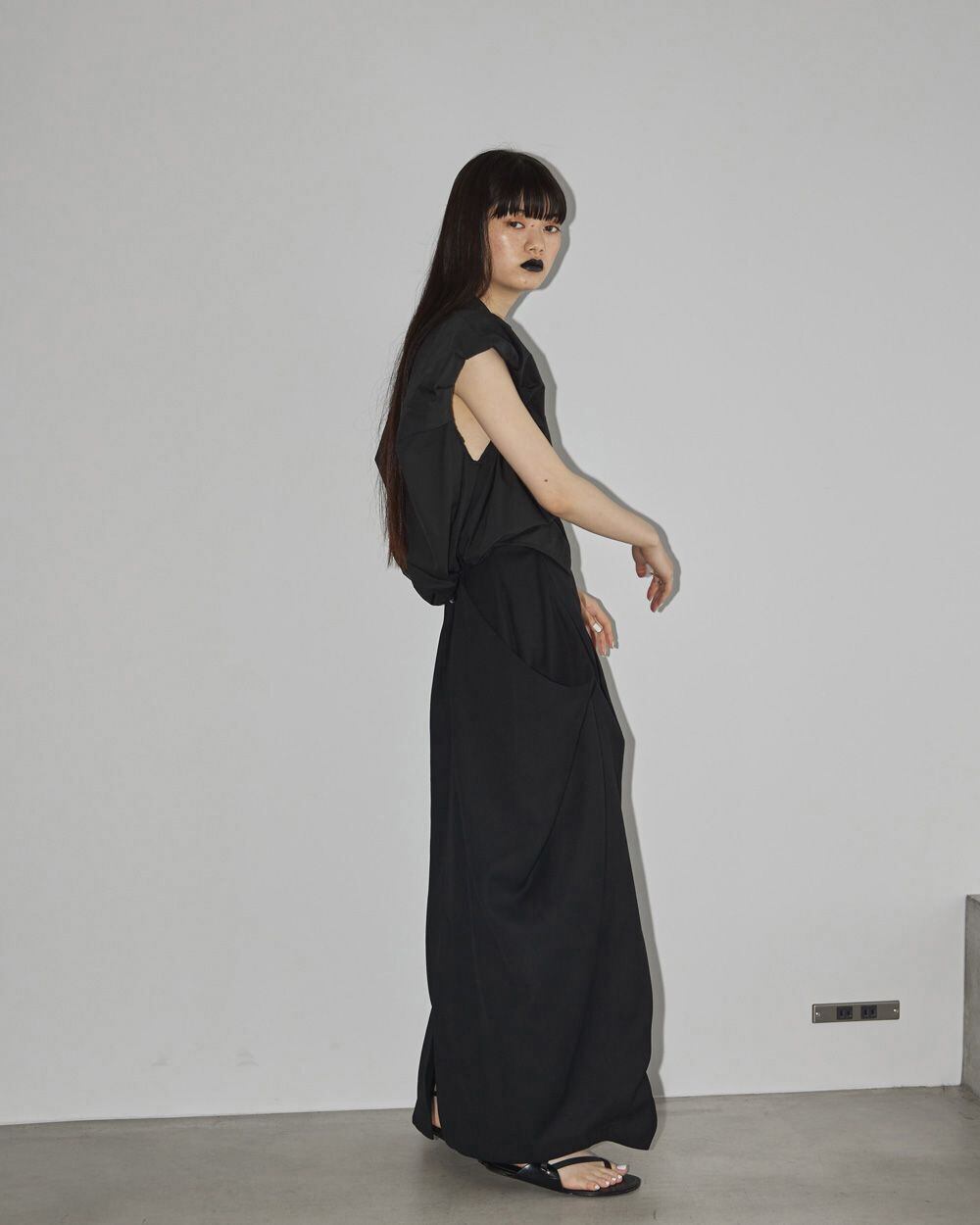 todayful (トゥデイフル)  Drape Satin Skirt