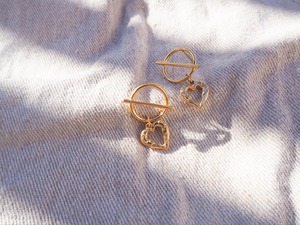 [ハートコレクション]316L Design heart pierce　デザインハートピアス