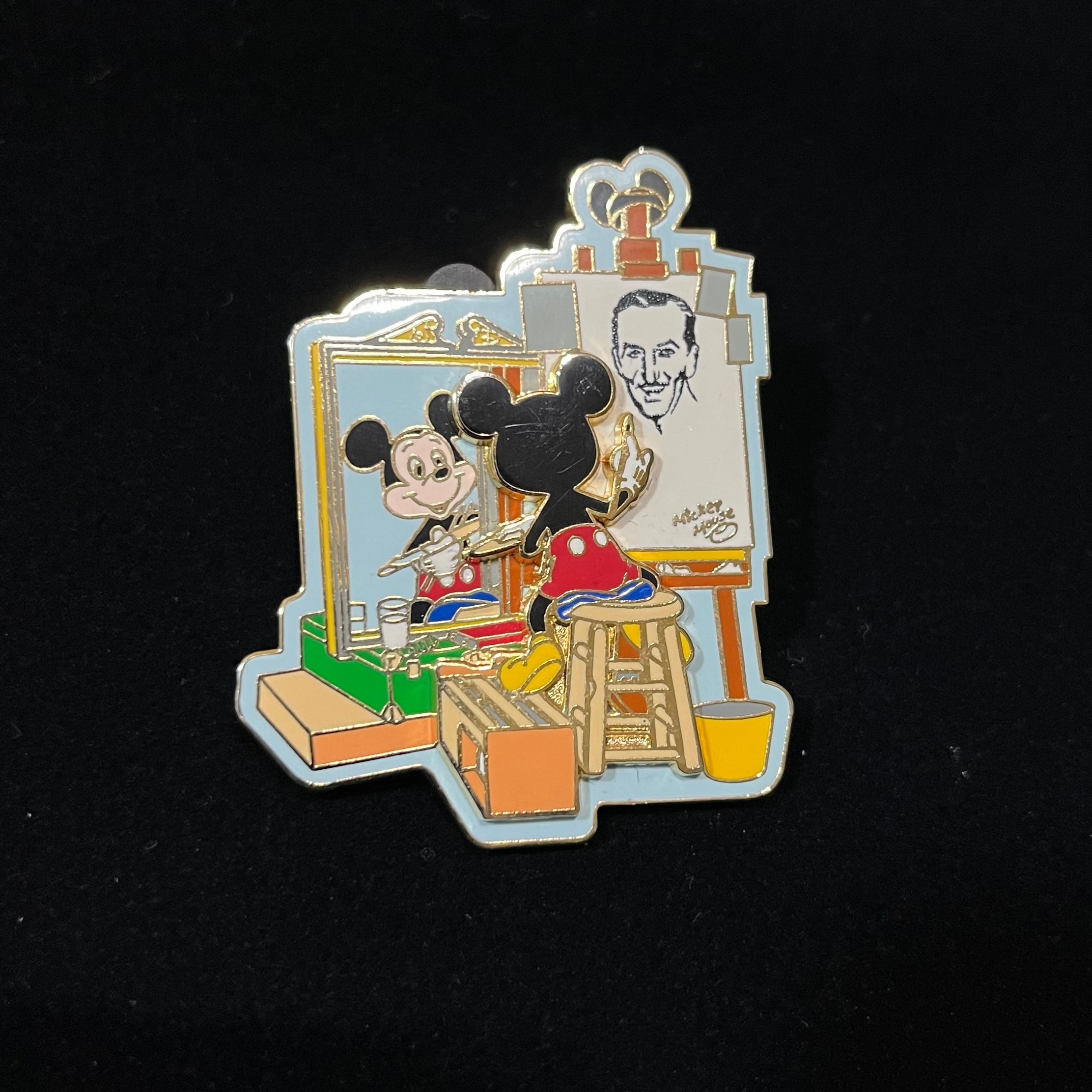 ミッキー ノーマンロックウェル 自画像 ポートレート フィギュア