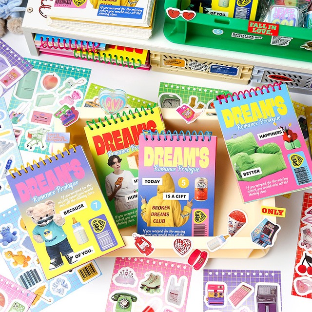 seal-0251｜ DREAM’S  STICKER BOOK｜手帳デコ コラージュ 素材