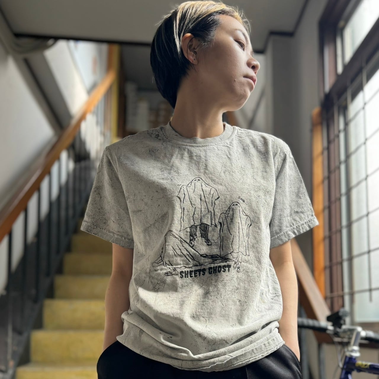 SHEETS GHOST (シーツお化け) 半袖Tシャツ | Glü-Brü