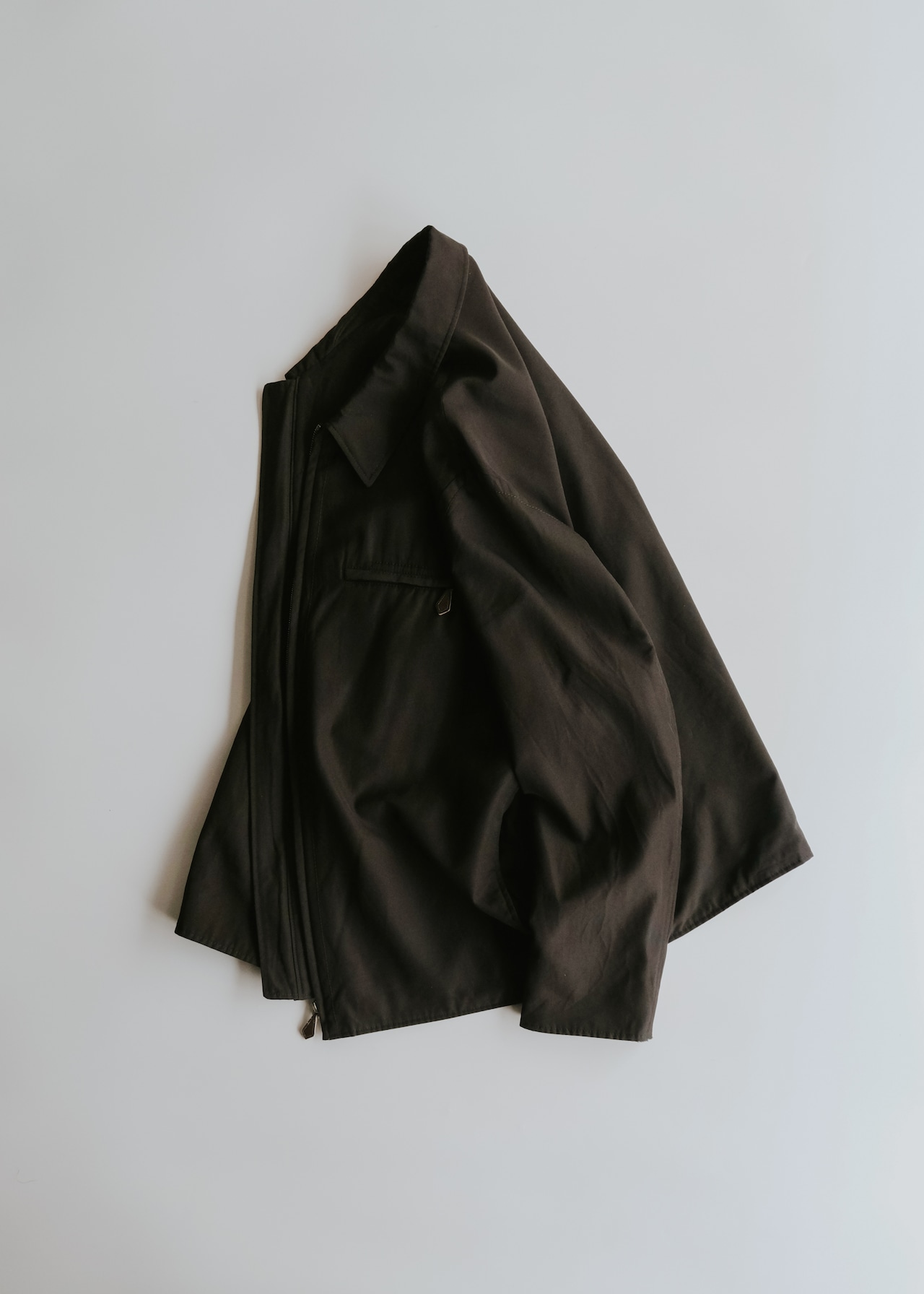10's- HERMÈS wool gabardine drizzler type jacket