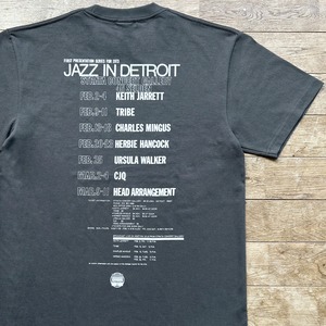 Strata Records // Jazzy Sport "Detroit" Tシャツ（ヴィンテージ ブラック）