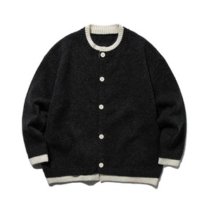 デザインボタンバイカラーセーター vi1546