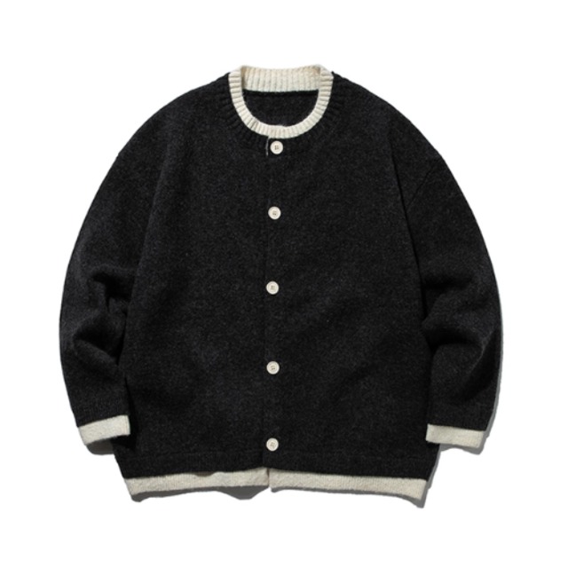 デザインボタンバイカラーセーター vi1546