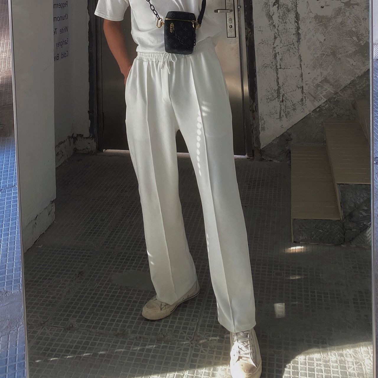 ルーズストレートセンタープレスパンツ　MT0530002