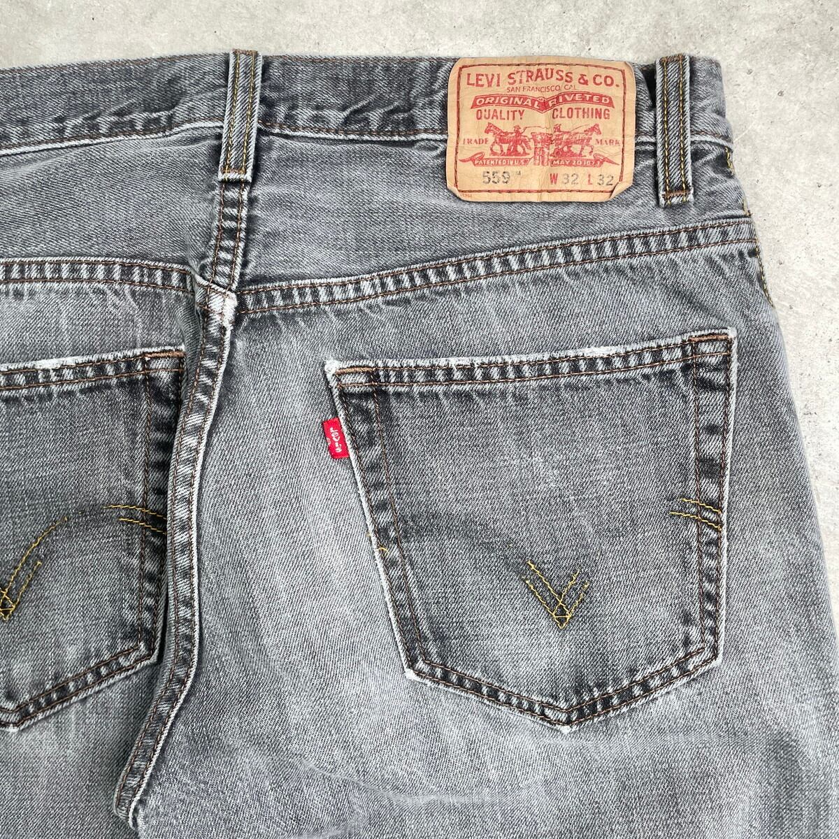 古着 リーバイス ヴィンテージ ウッドバナー 看板② 00年代 Levi's リーバイス 559 RELAXED STRAIGHT ブラックデニムパンツ